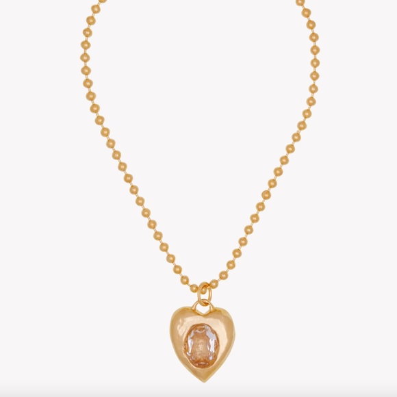 MONDO MONDO PACHA NECKLACE IN GOLD  CRYSTAL - Picture 3 of 3